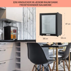 MKS-12 Minibar 24 Liter Klasse E Schwarz Glas 0dB 14 MKS-12 Minibar 24 Liter Klasse E Schwarz Glas 0dB -Klarstein Verkaufsgeschäft 10005439 DE 0006 usp