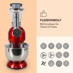 Lucia Küchenmaschine 3-in-1 2000 W / 2,7 PS 5 Ltr Edelstahl BPA-frei 14 Lucia Küchenmaschine 3-in-1 2000 W / 2,7 PS 5 Ltr Edelstahl BPA-frei -Klarstein Verkaufsgeschäft 10006254 de 0005 logo