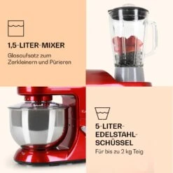 Lucia Küchenmaschine 3-in-1 2000 W / 2,7 PS 5 Ltr Edelstahl BPA-frei 15 Lucia Küchenmaschine 3-in-1 2000 W / 2,7 PS 5 Ltr Edelstahl BPA-frei -Klarstein Verkaufsgeschäft 10006254 de 0006 logo