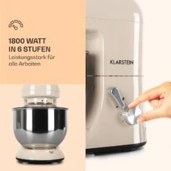 Bella Küchenmaschine 2000 W / 2,7 PS 5 Ltr Edelstahl BPA-frei -Klarstein Verkaufsgeschäft 10008232 de 0003 logo