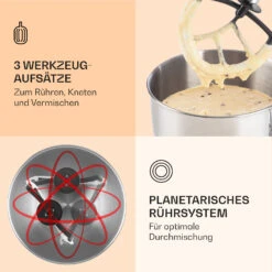 Bella Küchenmaschine 2000 W / 2,7 PS 5 Ltr Edelstahl BPA-frei -Klarstein Verkaufsgeschäft 10008232 de 0004 logo