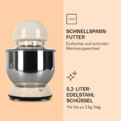 Bella Küchenmaschine 2000 W / 2,7 PS 5 Ltr Edelstahl BPA-frei -Klarstein Verkaufsgeschäft 10008232 de 0005 logo