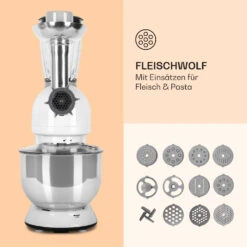 Lucia Küchenmaschine 3-in-1 2000 W / 2,7 PS 5 Ltr Edelstahl BPA-frei 14 Lucia Küchenmaschine 3-in-1 2000 W / 2,7 PS 5 Ltr Edelstahl BPA-frei -Klarstein Verkaufsgeschäft 10008236 de 0005 logo