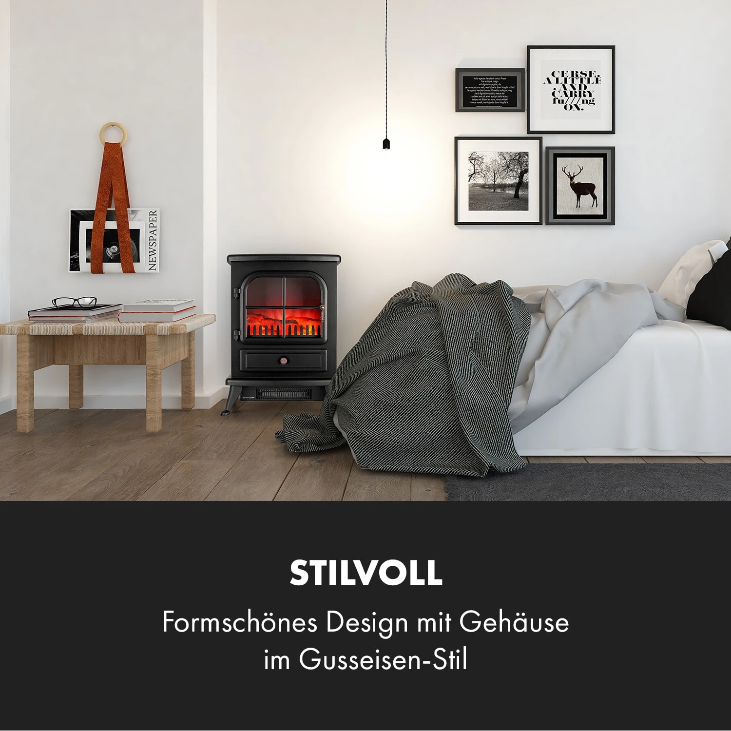 St. Moritz Elektrischer Kamin Elektrokamin Heizlüfter 2 Heizstufen 1650W/1850W Flammenillusion Rauchfrei 4 St. Moritz Elektrischer Kamin Elektrokamin Heizlüfter 2 Heizstufen 1650W/1850W Flammenillusion Rauchfrei – Bild 2