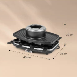 Entrecote 2-in-1 Raclettegrill & Fondue Naturstein 1100W 8 Personen 13 Entrecote 2-in-1 Raclettegrill & Fondue Naturstein 1100W 8 Personen -Klarstein Verkaufsgeschäft 10022268 yy 0006 logo