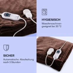 Dr. Watson XL Heizdecke 120W 3 Temperaturstufen 180x130 Cm Bedienteil 10 Dr. Watson XL Heizdecke 120W 3 Temperaturstufen 180x130 Cm Bedienteil -Klarstein Verkaufsgeschäft 10024005 de 0004 logo