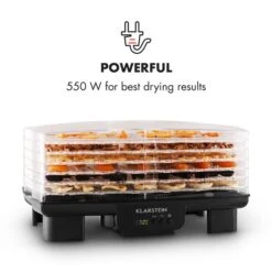 Bananarama Dörrautomat Schwarz 550W Trockner Dehydrator 6 Etagen 14 Bananarama Dörrautomat Schwarz 550W Trockner Dehydrator 6 Etagen -Klarstein Verkaufsgeschäft 10027831 yy 0004 logo Klarstein Bananarama Doerrautomat schwarz reedit