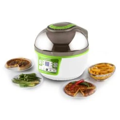 VitAir Turbo Heißluftfritteuse Grün-weiß 1400W Grillen Backen 9l 23 VitAir Turbo Heißluftfritteuse Grün-weiß 1400W Grillen Backen 9l -Klarstein Verkaufsgeschäft 10028288 yy 0011 ambient klarstein vitair heissluft frieteuse