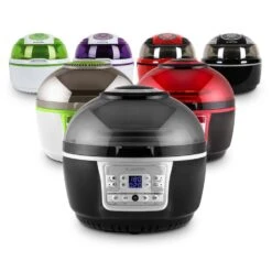 VitAir Turbo Heißluftfritteuse Grau-schwarz 1400W Grillen Backen 9l -Klarstein Verkaufsgeschäft 10028290 yy 0012 variant