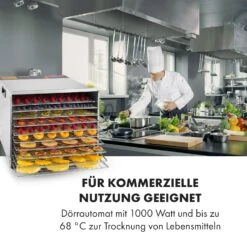Fruit Jerky Steel 10 Dörrautomat 10 Etagen 1000 W Fläche: 1,5 M² Timer -Klarstein Verkaufsgeschäft 10028437 de 0002 logo