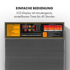 Fruit Jerky Steel 10 Dörrautomat 10 Etagen 1000 W Fläche: 1,5 M² Timer -Klarstein Verkaufsgeschäft 10028437 de 0003 logo