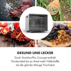 Fruit Jerky Steel 10 Dörrautomat 10 Etagen 1000 W Fläche: 1,5 M² Timer -Klarstein Verkaufsgeschäft 10028437 de 0005 logo