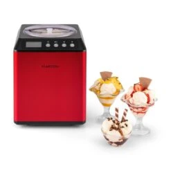 Vanilla Sky Eiscreme-Maschine Kompressor 2l 180W Edelstahl Rot -Klarstein Verkaufsgeschäft 10028874 yy 0007 ambient Klarstein Vanilla Sky Eismaschine