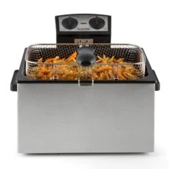 QuickPro XXL 3000 Fritteuse 5l 1,5kg 3000W Timer Edelstahl -Klarstein Verkaufsgeschäft 10029073 yy 0004 ambient Klarstein QuickPro XXL 3000 Fritteuse