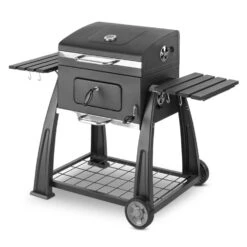Bigfoot Holzkohlegrill Smoker BBQ-Grill 55 X 40 Cm Stahl Schwarz 17 Bigfoot Holzkohlegrill Smoker BBQ-Grill 55 X 40 Cm Stahl Schwarz -Klarstein Verkaufsgeschäft 10029763 yy 0008 front Klarstein Bigfoot BBQ Grill Smoker