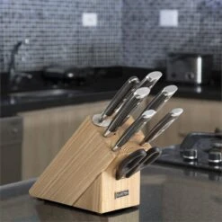 Katana 8 Messerset 8-teilig Schere Wetzstahl Messerblock -Klarstein Verkaufsgeschäft 10030150 yy 0005 ambient Messerblock Set