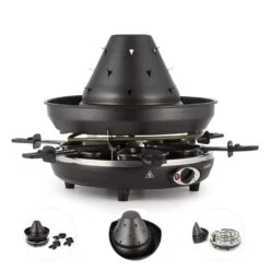 Taste Volcano Tartarengrill Raclettegrill 1500 W 6 Personen Schwarz 12 Taste Volcano Tartarengrill Raclettegrill 1500 W 6 Personen Schwarz -Klarstein Verkaufsgeschäft 10030307 yy 0006 detail Klarstein Tataren Grill Raclette Grill