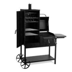 Fleischbrocken Holzkohlegrill Smoker Räucherofen BBQ-Grill Schwarz -Klarstein Verkaufsgeschäft 10030554 yy 0003 titel Professional charcoal grill and smoker
