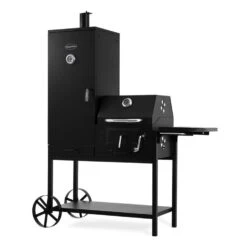 Fleischbrocken Holzkohlegrill Smoker Räucherofen BBQ-Grill Schwarz -Klarstein Verkaufsgeschäft 10030554 yy 0006 titel Professional charcoal grill and smoker