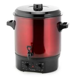 Biggie Einkochautomat Edelstahl 27 Liter 2000W Timer Rot -Klarstein Verkaufsgeschäft 10030585 yy 0004 front Klarstein Biggie Einkochautomat 27 Liter rot