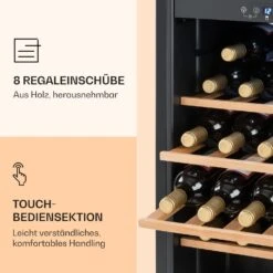 Vinamour 54 Duo Weinkühlschrank 2 Zonen 148 Ltr 54 Fl Touch-Display -Klarstein Verkaufsgeschäft 10030714 de 0005 logo