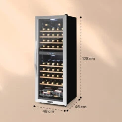 Vinamour 54 Duo Weinkühlschrank 2 Zonen 148 Ltr 54 Fl Touch-Display -Klarstein Verkaufsgeschäft 10030714 yy 0007 logo