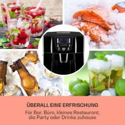 Ice Volcano 2G Eismaschine LED 12kg Je 24h 2l 6-12min Schwarz 13 Ice Volcano 2G Eismaschine LED 12kg Je 24h 2l 6-12min Schwarz -Klarstein Verkaufsgeschäft 10030844 DE 0003 usp