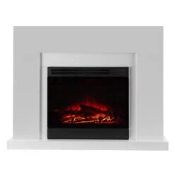 Blanca Elektrischer Kamin LED-Flammensimulation 750/1500 W 5000 BTU -Klarstein Verkaufsgeschäft 10030847 yy 0004 titel Klarstein Blanca Elektrischer Kamin 1000 2000W