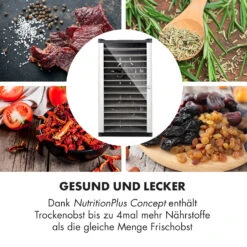 Fruit Jerky 14 Dörrautomat 1000W 30 Bis 70 °C 14 Etagen LC-Display 13 Fruit Jerky 14 Dörrautomat 1000W 30 Bis 70 °C 14 Etagen LC-Display -Klarstein Verkaufsgeschäft 10031317 de 0005 logo