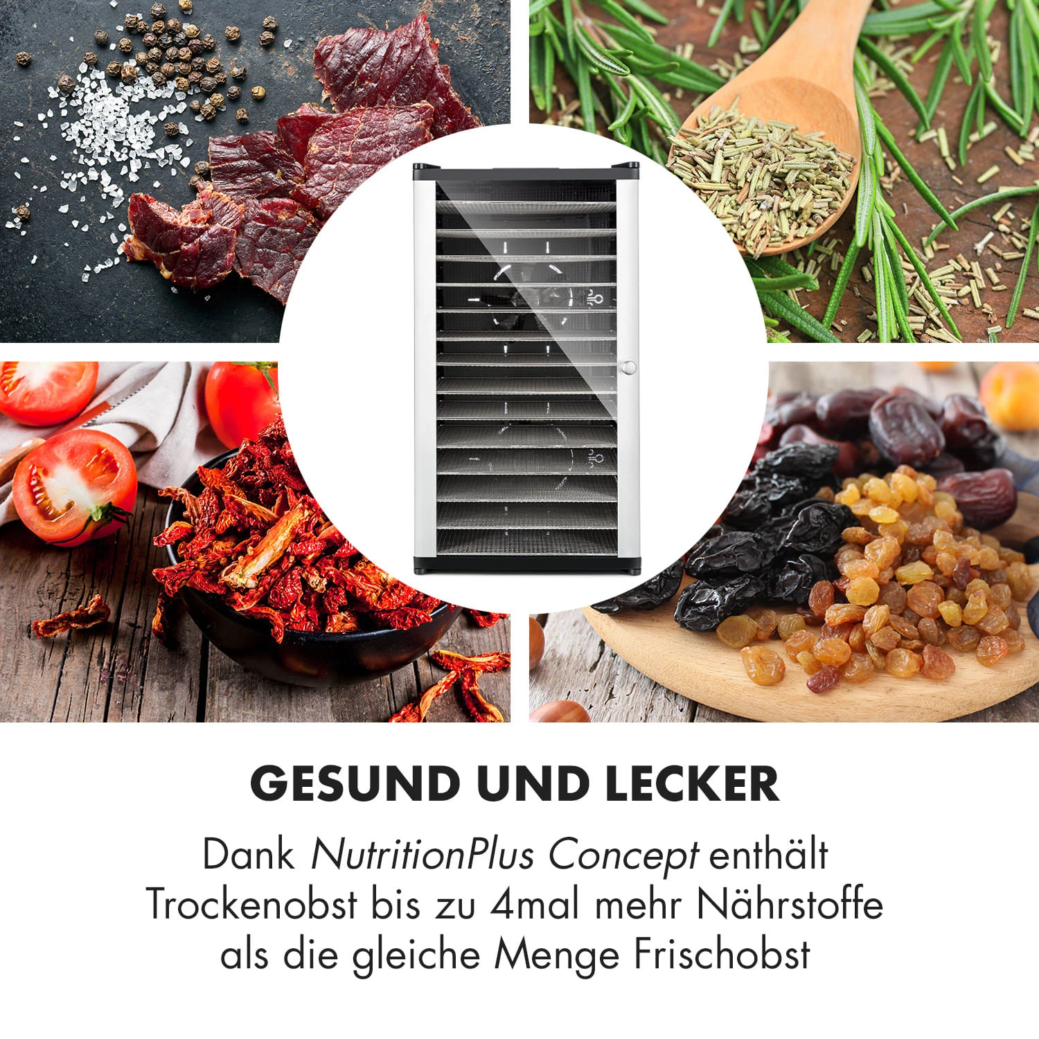 Fruit Jerky 14 Dörrautomat 1000W 30 Bis 70 °C 14 Etagen LC-Display 7 Fruit Jerky 14 Dörrautomat 1000W 30 Bis 70 °C 14 Etagen LC-Display – Bild 5