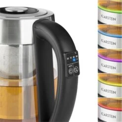 Ostfriese Wasserkocher 2-in-1 Teekocher 1,7L 2200W LED Edelstahl Glas 10 Ostfriese Wasserkocher 2-in-1 Teekocher 1,7L 2200W LED Edelstahl Glas -Klarstein Verkaufsgeschäft 10031479 yy 0004 detail Klarstein Ostfriese Wasserkocher Edelstahl Glas