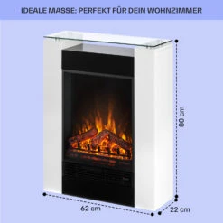  Studio 5 Elektrischer Kamin Heizlüfter 900/1800 W Fernbedienung -Klarstein Verkaufsgeschäft 10031572 de 0005 usp