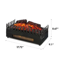 Kamini FX Elektrischer Kamin Kamineinsatz 1000/2000W 2W LED Schwarz -Klarstein Verkaufsgeschäft 10031575 uk 0006 logo