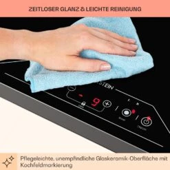 Deejay Freizonen-Induktionskochfeld 3500 W Glaskeramik Touch Schwarz -Klarstein Verkaufsgeschäft 10031633 de 0008 usp