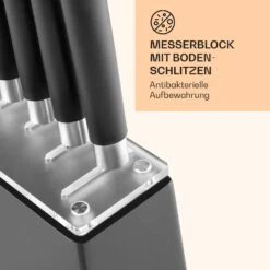 Kitano 8tlg. Messer-Set Mit Block 7 Messer Stahl Edler Holzblock 13 Kitano 8tlg. Messer-Set Mit Block 7 Messer Stahl Edler Holzblock -Klarstein Verkaufsgeschäft 10031653 de 0005 logo