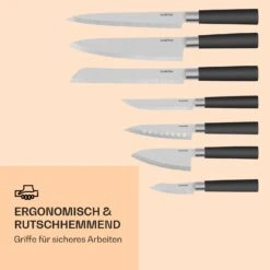 Kitano 8tlg. Messer-Set Mit Block 7 Messer Stahl Edler Holzblock 14 Kitano 8tlg. Messer-Set Mit Block 7 Messer Stahl Edler Holzblock -Klarstein Verkaufsgeschäft 10031653 de 0006 logo