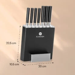 Kitano 8tlg. Messer-Set Mit Block 7 Messer Stahl Edler Holzblock 15 Kitano 8tlg. Messer-Set Mit Block 7 Messer Stahl Edler Holzblock -Klarstein Verkaufsgeschäft 10031653 yy 0007 logo