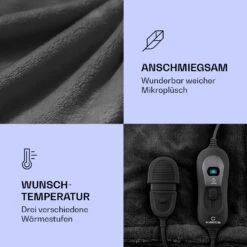 Dr. Watson XL Heizdecke 120 W 3 Stufen 180 X 130 Cm Bedienteil -Klarstein Verkaufsgeschäft 10031658 de 0003 logo