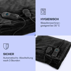 Dr. Watson XL Heizdecke 120 W 3 Stufen 180 X 130 Cm Bedienteil -Klarstein Verkaufsgeschäft 10031658 de 0004 logo