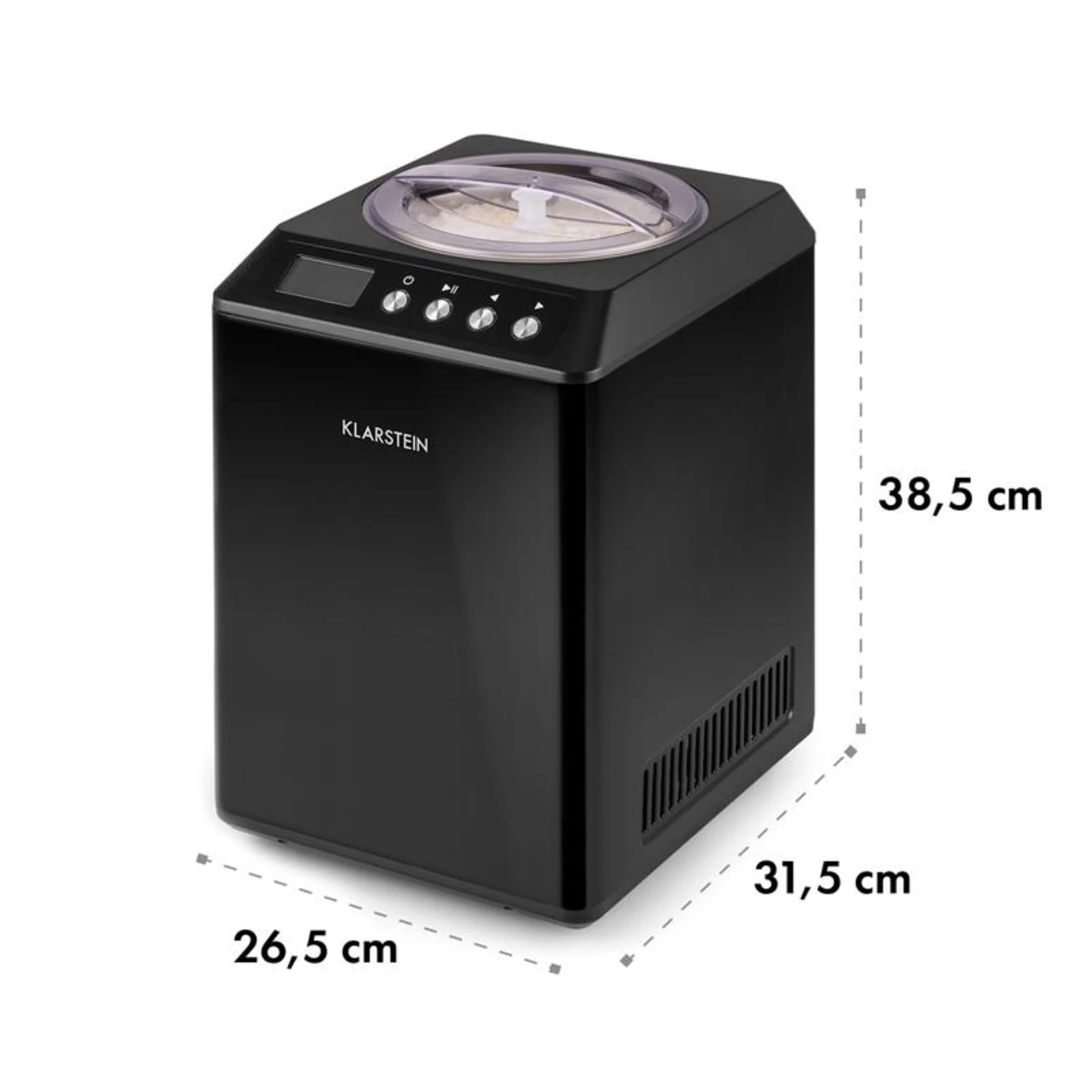 Vanilly Sky Family Eiscremebereiter Frozen Yoghurt 250W 2,5l Schwarz 10 Vanilly Sky Family Eiscremebereiter Frozen Yoghurt 250W 2,5l Schwarz – Bild 8