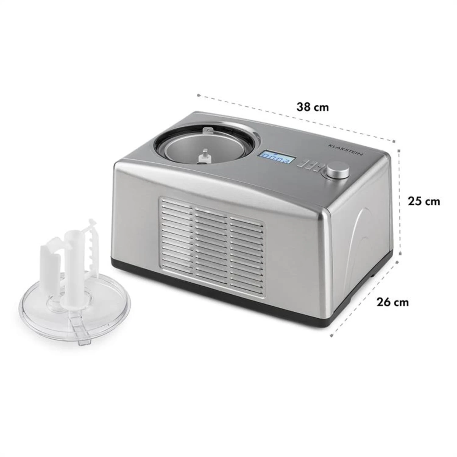 Yo & Yummy 2-in-1 Eiscremebereiter & Yoghurt Maker 150W 1,5l Edelstahl 8 Yo & Yummy 2-in-1 Eiscremebereiter & Yoghurt Maker 150W 1,5l Edelstahl – Bild 6