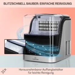 Kristall Eiswürfelmaschine Kristalleis 2 Größen 2,5l Wassertank 13 Kristall Eiswürfelmaschine Kristalleis 2 Größen 2,5l Wassertank -Klarstein Verkaufsgeschäft 10031891 de 0005 usp