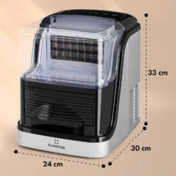 Kristall Eiswürfelmaschine Kristalleis 2 Größen 2,5l Wassertank 15 Kristall Eiswürfelmaschine Kristalleis 2 Größen 2,5l Wassertank -Klarstein Verkaufsgeschäft 10031891 yy 0011 dimensions