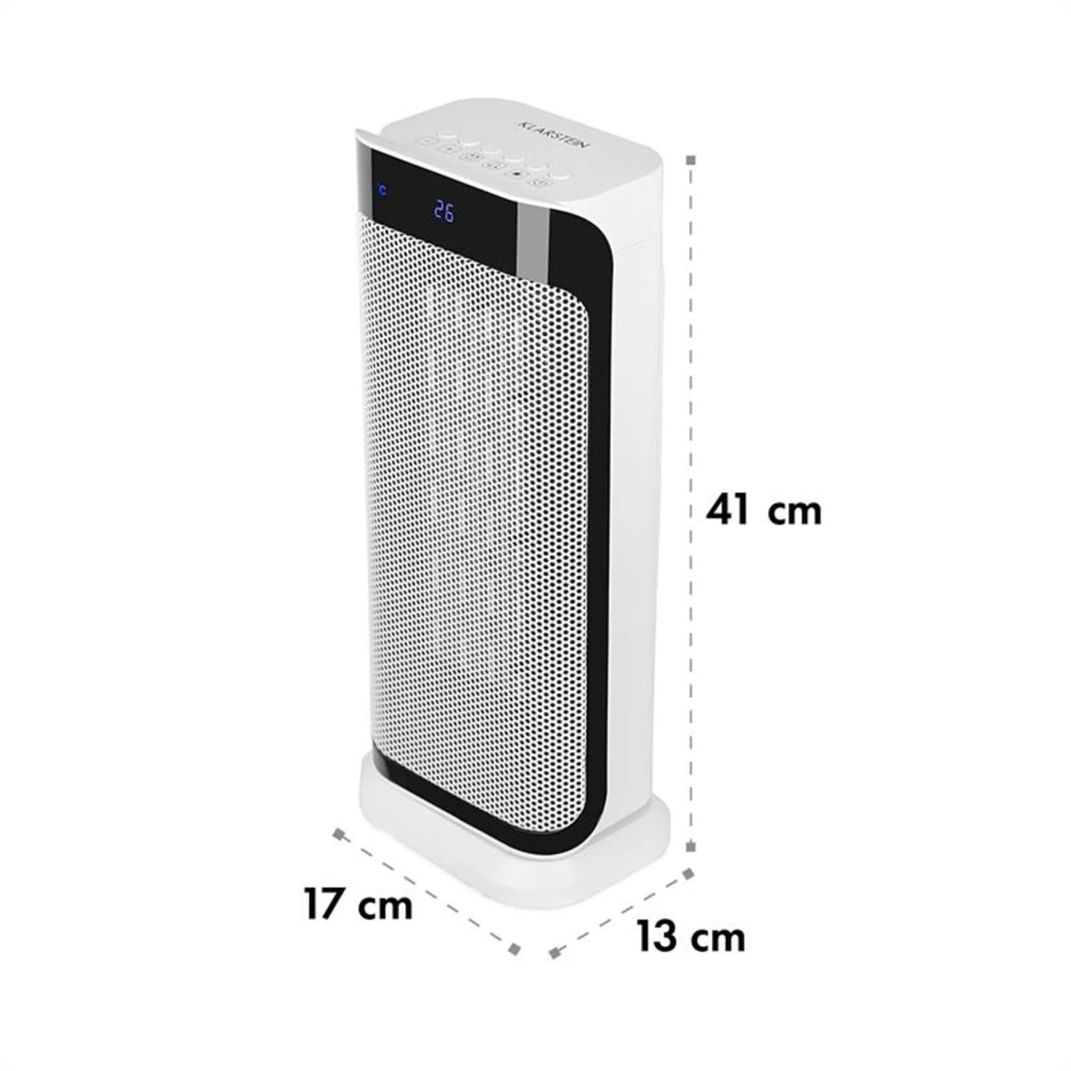 Chaval Heizturm 2.000 W Thermostat Timer Fernbedienung Weiß 9 Chaval Heizturm 2.000 W Thermostat Timer Fernbedienung Weiß – Bild 7