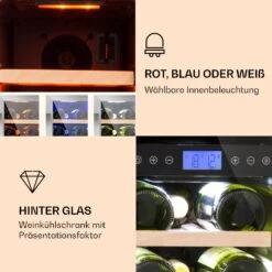 Vinovilla 17 Built-In Duo Weinkühlschrank 2 Zonen 53l 17 Fl. Glastür 13 Vinovilla 17 Built-In Duo Weinkühlschrank 2 Zonen 53l 17 Fl. Glastür -Klarstein Verkaufsgeschäft 10032030 de 0003 logo