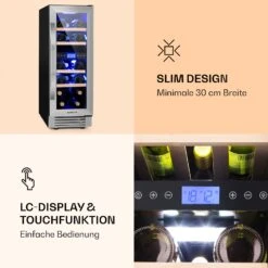 Vinovilla 17 Built-In Duo Weinkühlschrank 2 Zonen 53l 17 Fl. Glastür 15 Vinovilla 17 Built-In Duo Weinkühlschrank 2 Zonen 53l 17 Fl. Glastür -Klarstein Verkaufsgeschäft 10032030 de 0005 logo