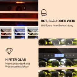 Vinovilla 43 Built-In Duo Weinkühlschrank 2 Zonen 129l 43 Fl Glastür -Klarstein Verkaufsgeschäft 10032031 de 0003 logo