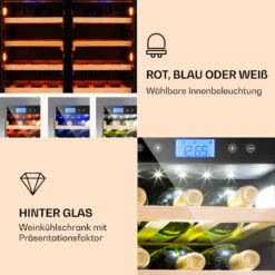 Vinovilla 42 Twin Built-In Duo Weinkühlschrank 2 Zonen 126l 42 Fl Glas 12 Vinovilla 42 Twin Built-In Duo Weinkühlschrank 2 Zonen 126l 42 Fl Glas -Klarstein Verkaufsgeschäft 10032032 de 0003 logo