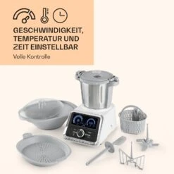GrandPrix Küchenmaschine 500W / 1000W 2,5l Edelstahl-Rührschüssel -Klarstein Verkaufsgeschäft 10032089 de 0006 logo