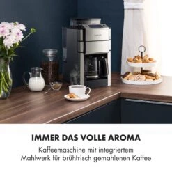 Aromatica X Kaffeemaschine Mahlwerk Glaskanne Aroma+ Edelstahl 13 Aromatica X Kaffeemaschine Mahlwerk Glaskanne Aroma+ Edelstahl -Klarstein Verkaufsgeschäft 10032102 de 0002 logo